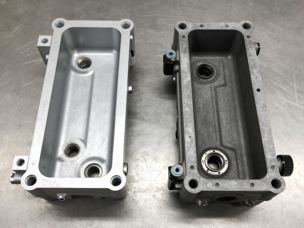 Engine mounting brackets showing differences between JDM and USDM configurations Engine mounting brackets showing differences between JDM and USDM configurations