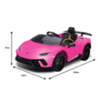 Kahuna Lamborghini 12v Performante Kids Electric Ride On with Remote - Pink