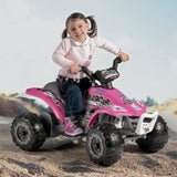 Peg Perego Corral Bearcat Pink 6v Ride-On Kids Quad Bike
