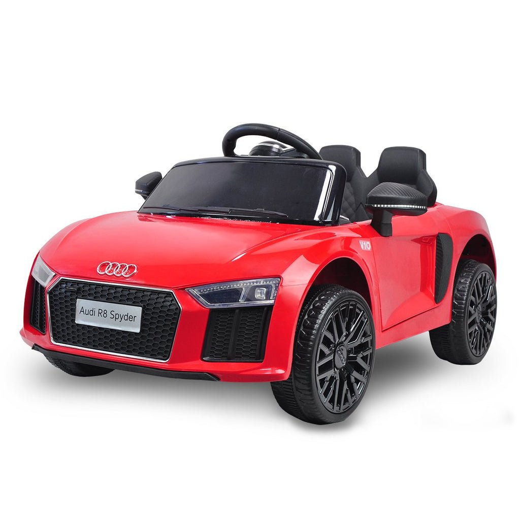 Audi Licensed R8 Spyder 12v Electric Ride On Kids Car with Remote - Red Audi Licensed R8 Spyder 12v Electric Ride On Kids Car with Remote - Red