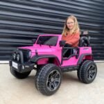 Big 2-Seat Beach-Cruiser 12v Kids Ride-On SUV w/ Remote - Pink