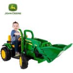 John Deere Ground Loader 12v Kids Ride On Tractor Digger With Scoop