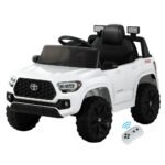 Licensed Toyota Tacoma 12v Off Road Kids Electric Ride On with Remote - White