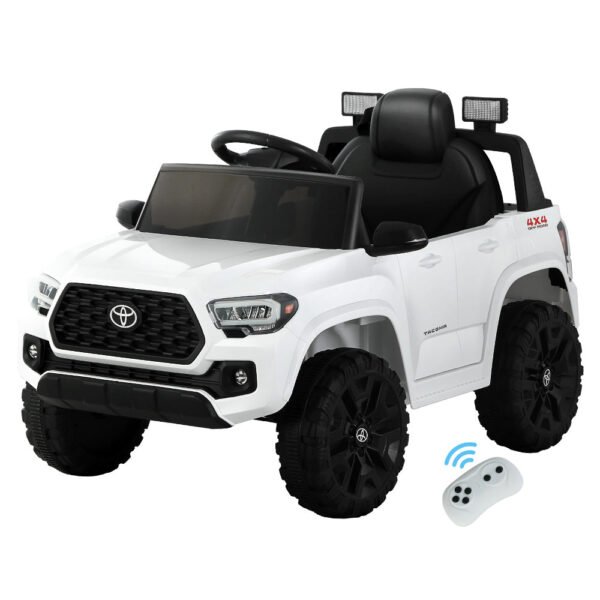 Licensed Toyota Tacoma 12v Off Road Kids Electric Ride On with Remote - White