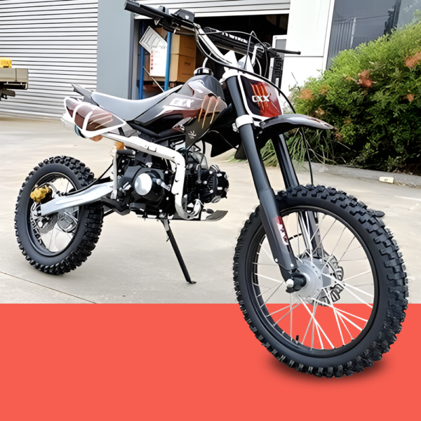 MJM 125cc BigFoot Petrol Powered 4-Stroke Kids Dirt Bike - Black