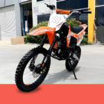 MJM 125cc Petrol Powered 4-Stroke E-Start Kids Dirt Bike - Orange