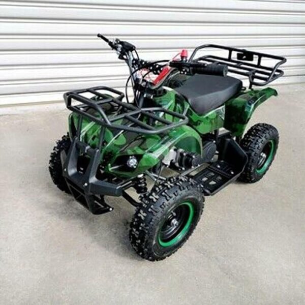 MJM 49cc Petrol Powered 2-Stroke Farm Kids ATV Quad Bike - Green
