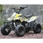 Motoworks 110cc Petrol Powered 4-Stroke Sports Kids Quad Bike - Yellow