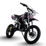 Motoworks 125cc Petrol Powered 4-Stroke Kids Dirt Bike - Pink