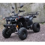 Motoworks 150cc Petrol Powered 4-Stroke Farm GY6 Quad Bike - Black