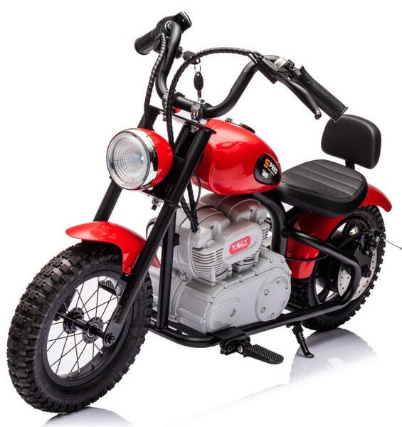 New Aim 36v Single Rider Kids Electric Cruiser Ride On Motorbike - Red