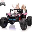 Buy 24V Ride on Car with Remote Control,2 Seats 20.5“ Extra Large Seat Wide UTV